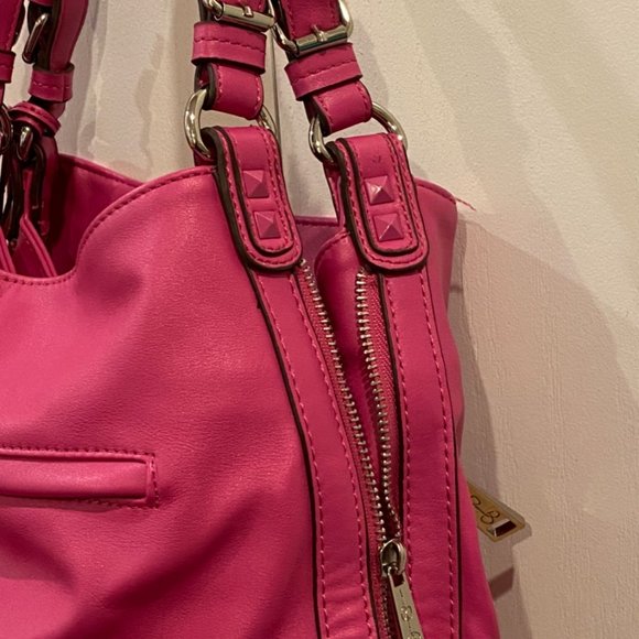 Jessica Simpson Hot Pink Stud Bag - Picture 3 of 5